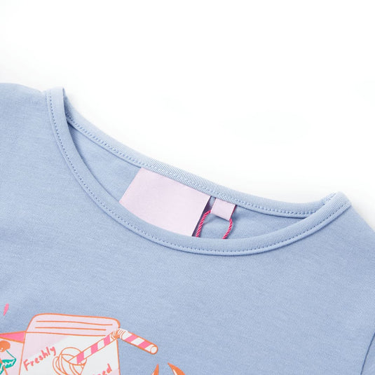 Vidaxl kindershirt 92 blauw