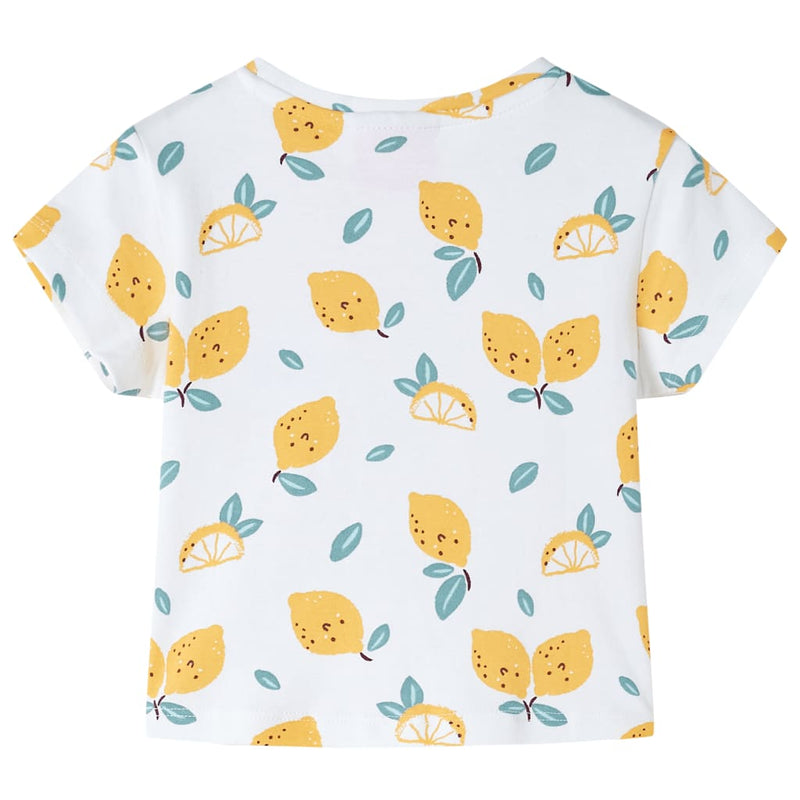 Load image into Gallery viewer, Vidaxl kindershirt met knoop in de zoom 92 ecru
