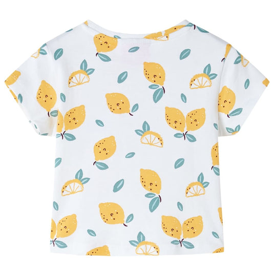 Vidaxl kindershirt met knoop in de zoom 104 ecru
