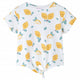 Vidaxl kindershirt met knoop in de zoom 128 ecru