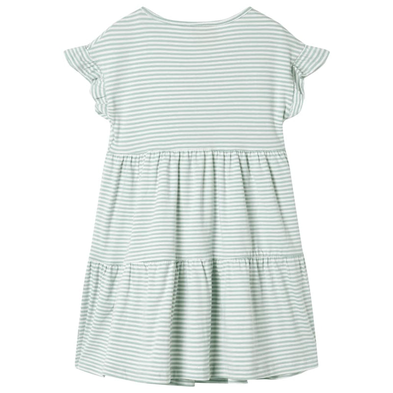 ギャラリービューアに画像をロードする, Vidaxl kinderjurk met ruches aan de mouwen 116 mintkleurig
