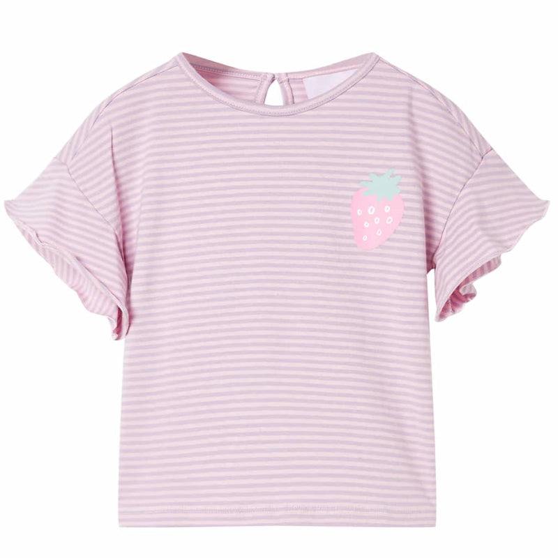 Load image into Gallery viewer, VidaXL Kindershirt met mouwen met ruches 128 lila
