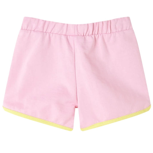 VidaXL Kindershorts met bies 116 felroze