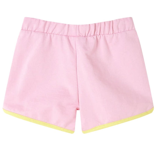 Vidaxl kindershorts met bies 128 felroze