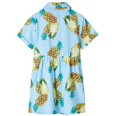 Vidaxl kinderjurk 140 blauw