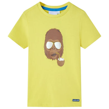Vidaxl kindershirt met korte mouwen 92 geel