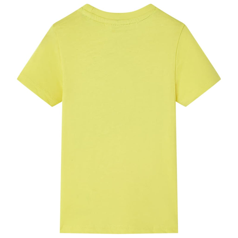 Load image into Gallery viewer, VidaXL Kindershirt met korte mouwen 128 geel
