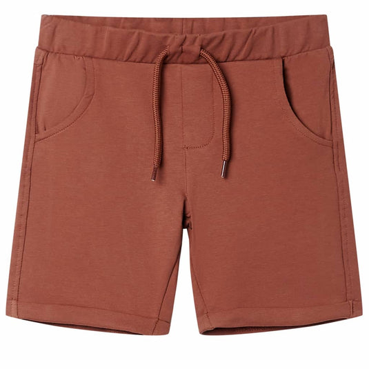 Vidaxl kindershort met trekkoord 92 bruin