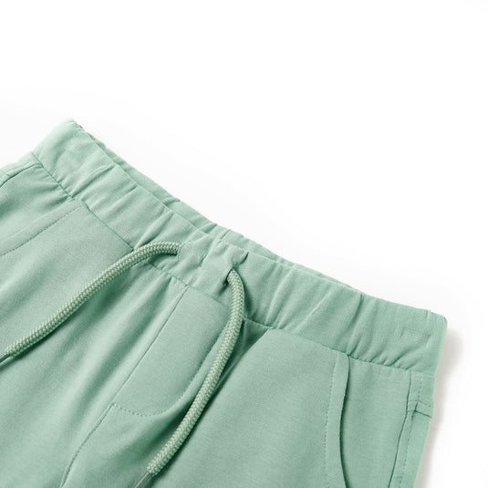 Vidaxl kindershorts met trekkoord 92 lichtkaki