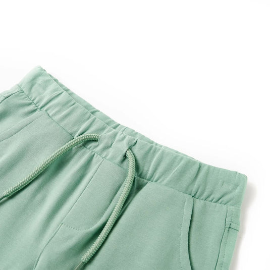 Vidaxl kindershorts met trekkoord 116 lichtkaki