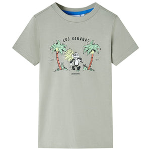 VidaXL Kindershirt 116 lichtkakikleurig