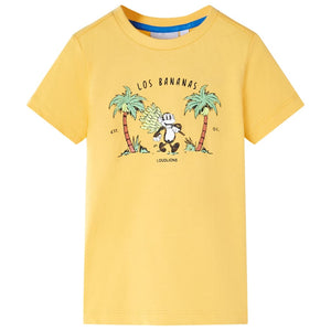 Vidaxl kindershirt 104 lichtokerkleurig