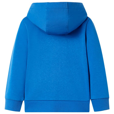 Vidaxl kindervest met capuchon en rits 92 blauw
