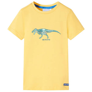 Vidaxl kindershirt 104 lichtokerkleurig