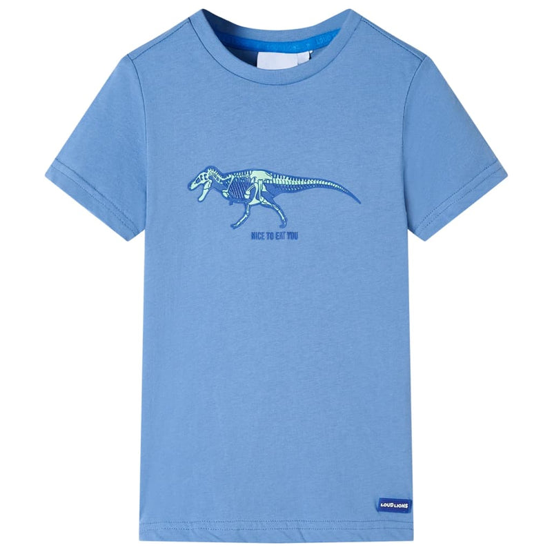 Load image into Gallery viewer, Vidaxl kindershirt 128 middelblauw
