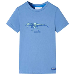 Vidaxl kindershirt 140 middelblauw