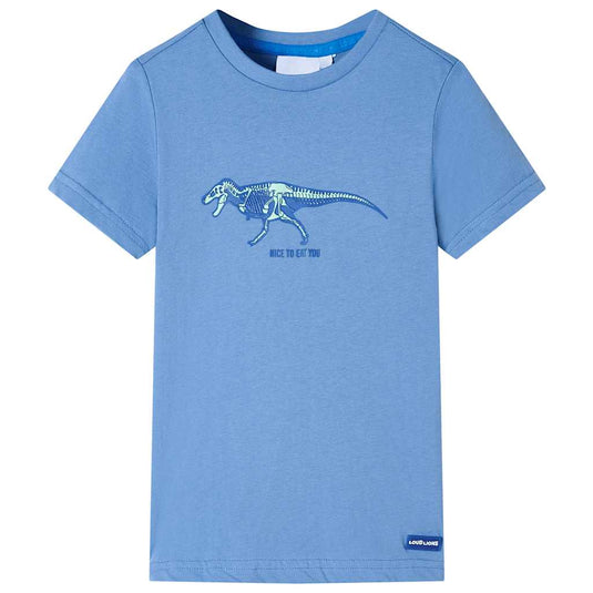 Vidaxl kindershirt 140 middelblauw