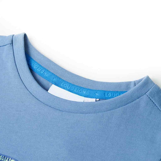 Vidaxl kindershirt 140 middelblauw