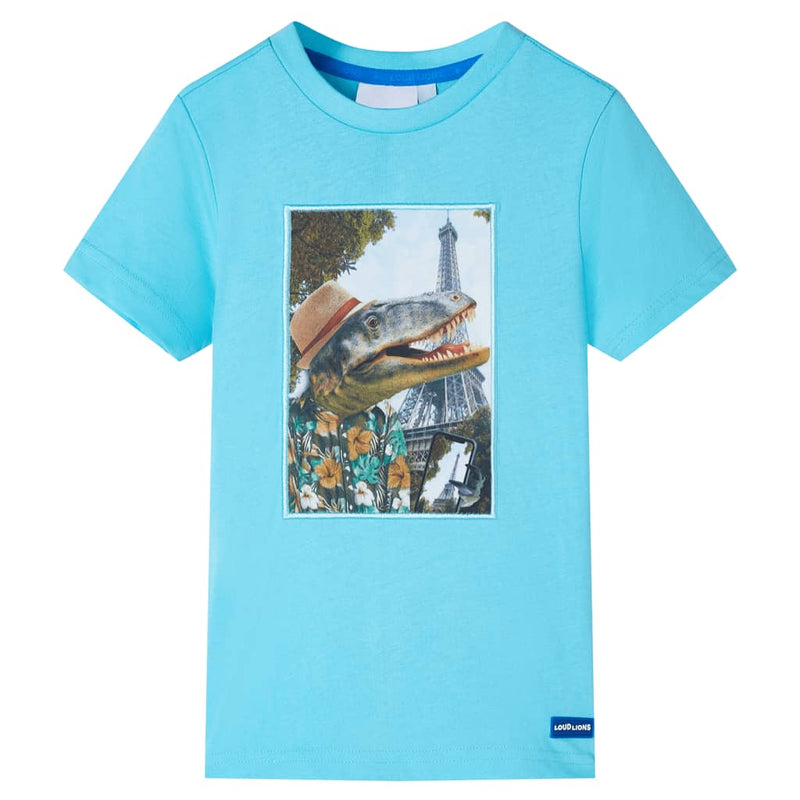 Load image into Gallery viewer, VidaXL Kindershirt 128 zeeblauw
