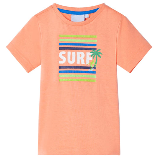 Vidaxl kindershirt 128 neonoranje