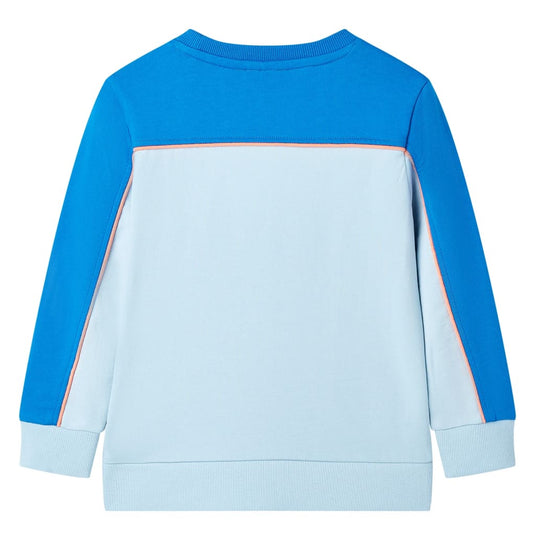 VidaXL Kindertrui 92 felblauw en lichtblauw