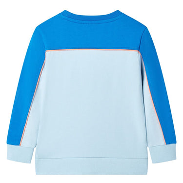 Vidaxl kindertrui 116 felblauw en lichtblauw