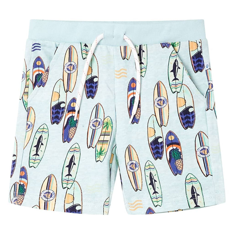 Load image into Gallery viewer, VidaXL Kindershorts met trekkoord 104 gemêleerd zachtblauw
