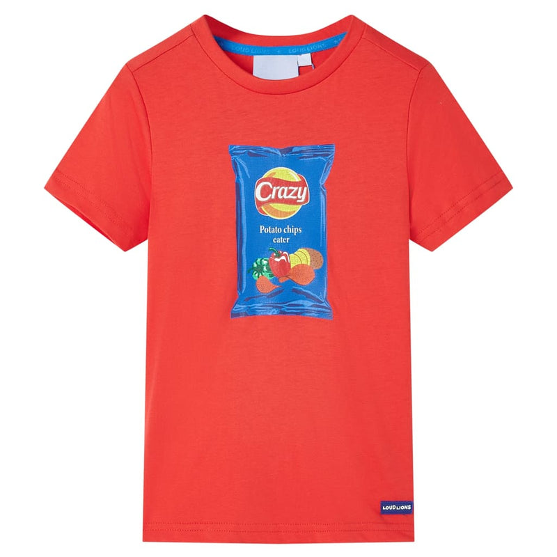 ギャラリービューアに画像をロードする, Vidaxl kindershirt met korte mouwen 140 rood
