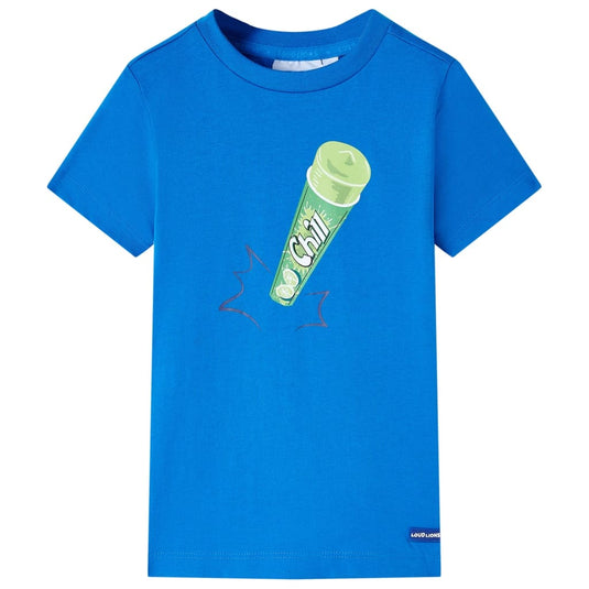 Vidaxl kindershirt 116 felblauw
