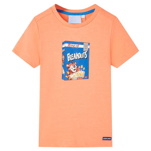 VidaXL Kindershirt met korte mouwen 116 neonoranje