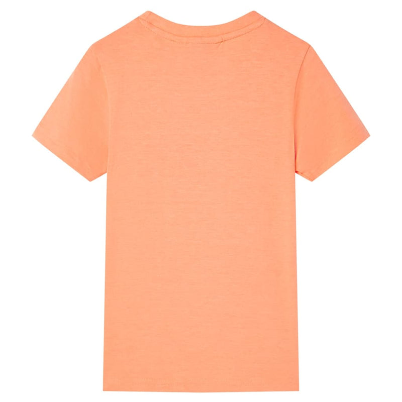 Load image into Gallery viewer, VidaXL Kindershirt met korte mouwen 128 neonoranje
