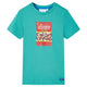VidaXL Kindershirt met korte mouwen 104 donkermintkleurig