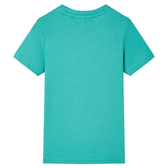VidaXL Kindershirt met korte mouwen 140 donkermintkleurig