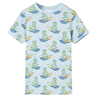 Vidaxl kinderpyjama met korte mouwen 104 lichtblauw