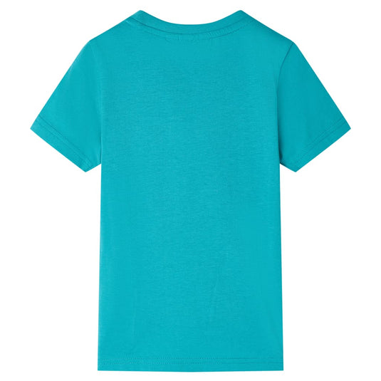 Vidaxl kindershirt met korte mouwen 128 donkermintkleurig