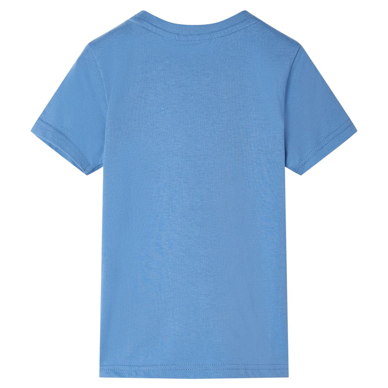 Load image into Gallery viewer, VidaXL Kindershirt met korte mouwen 128 middenblauw
