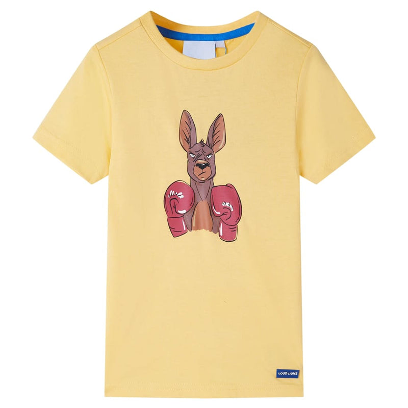 Load image into Gallery viewer, VidaXL Kindershirt met korte mouwen 92 geel
