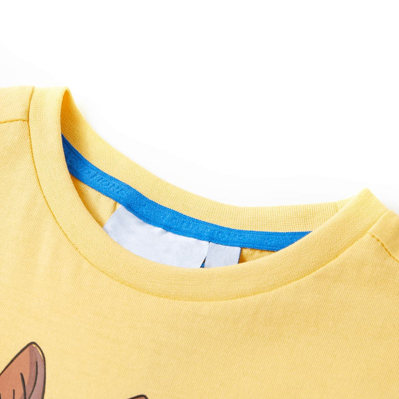 Load image into Gallery viewer, VidaXL Kindershirt met korte mouwen 92 geel
