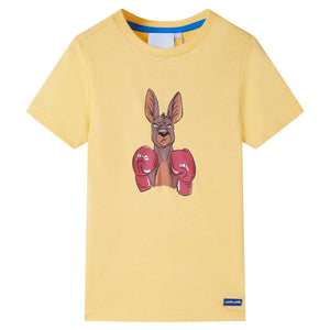 VidaXL Kindershirt met korte mouwen 140 geel