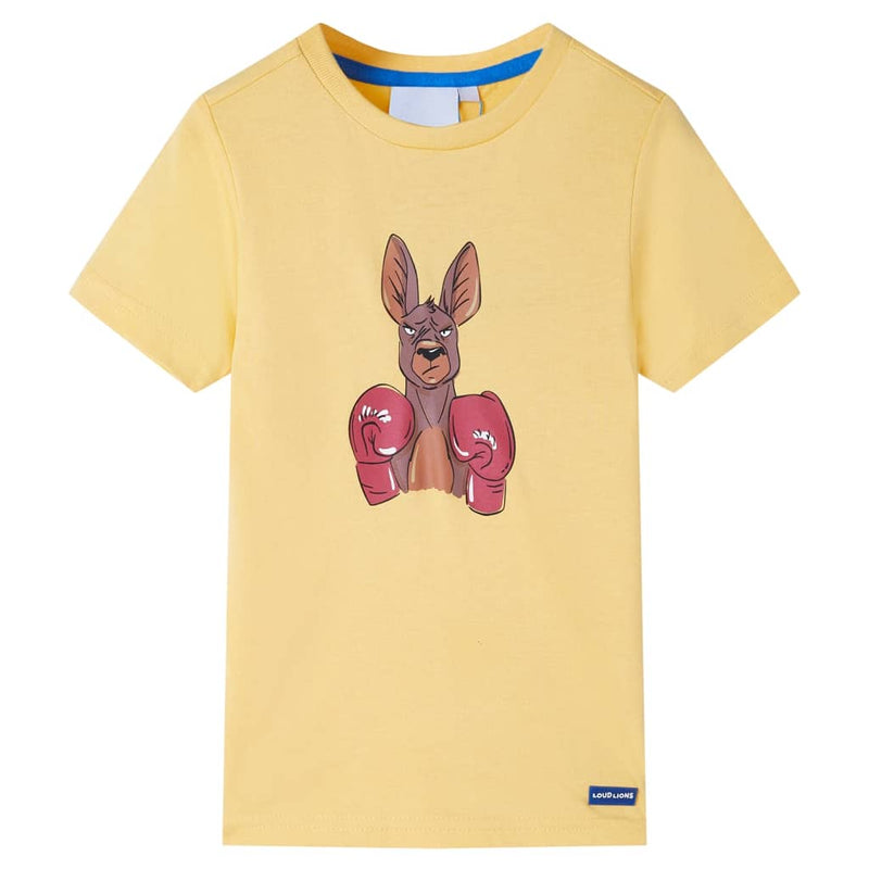 Load image into Gallery viewer, VidaXL Kindershirt met korte mouwen 140 geel
