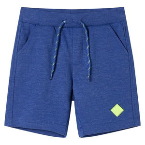 Vidaxl kindershorts met trekkoord 140 gemêleerd blauw