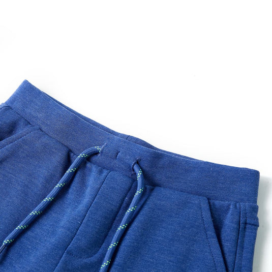 Vidaxl kindershorts met trekkoord 140 gemêleerd blauw