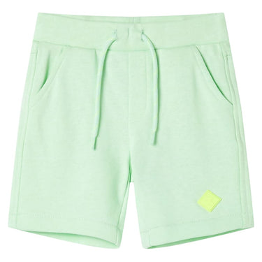 Vidaxl kindershorts met trekkoord 128 felgroen