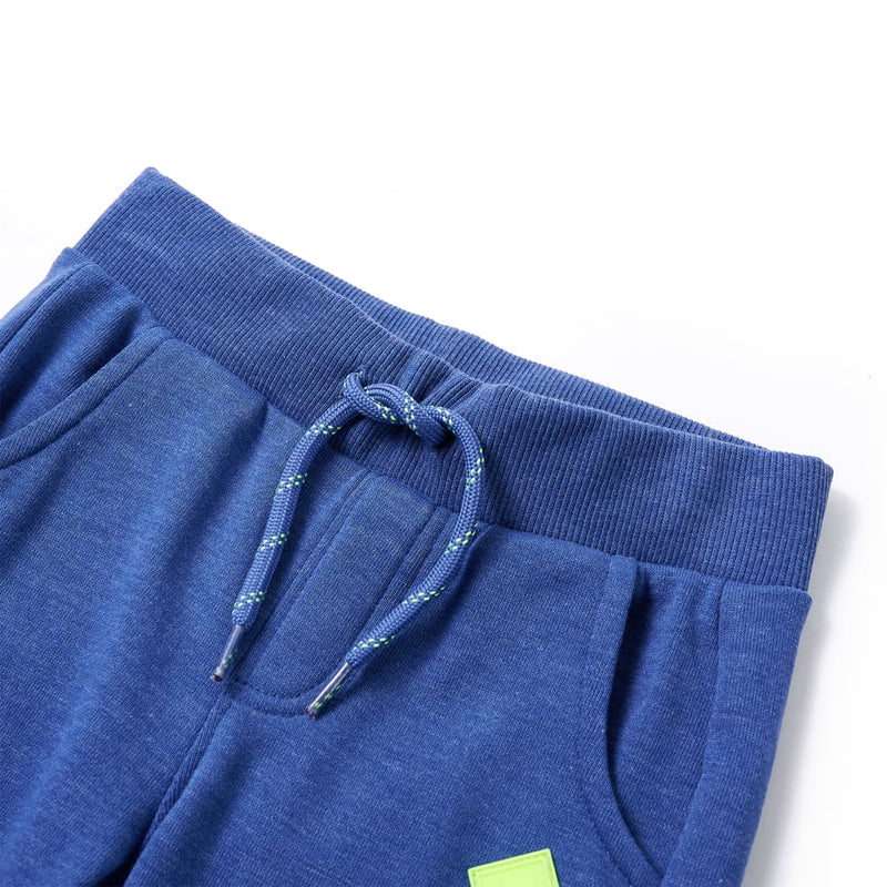 Load image into Gallery viewer, Vidaxl kinderjoggingbroek 140 gemêleerd blauw
