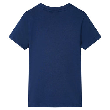 Vidaxl kindershirt met korte mouwen 128 donkerblauw