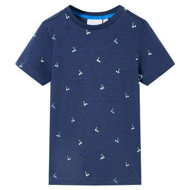 Vidaxl kindershirt 104 donkerblauw