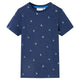Vidaxl kindershirt 128 donkerblauw