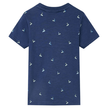 Vidaxl kindershirt 128 donkerblauw