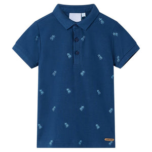 Vidaxl kinderpoloshirt 92 donkerblauw