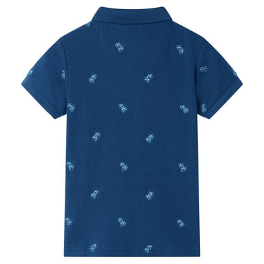 Vidaxl kinderpoloshirt 92 donkerblauw